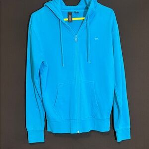 Fox Vibrant Blue Fleece Hoodie Size Medium